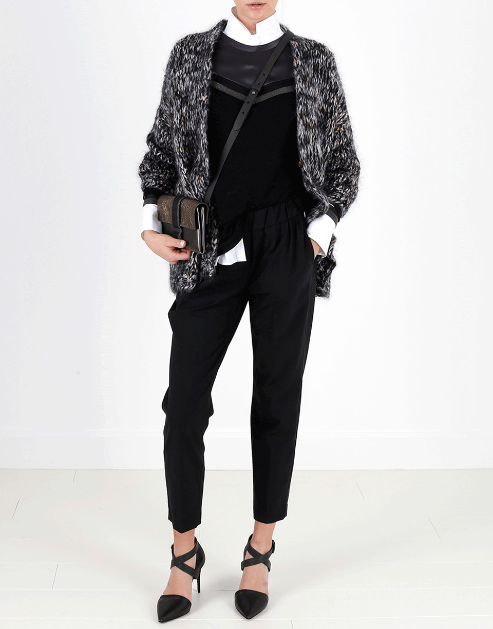 BRUNELLO CUCINELLI-Mohair Melange Cardigan-