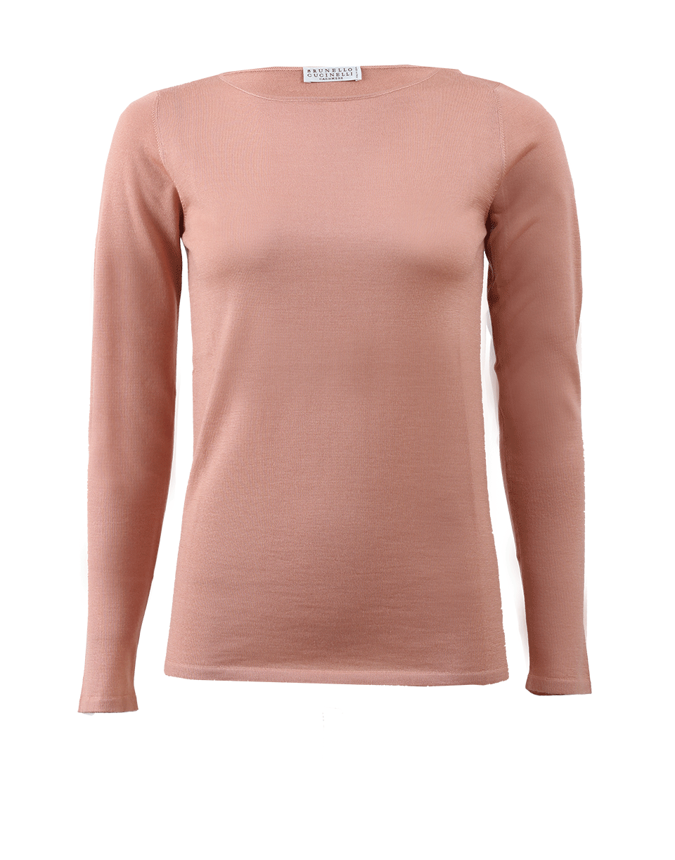 BRUNELLO CUCINELLI-Cashmere Boatneck Pullover-