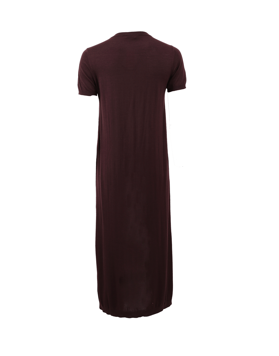 BRUNELLO CUCINELLI-T-Shirt Tunic With Front Slit-