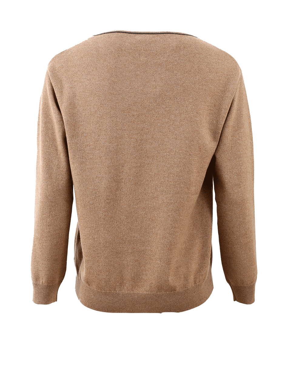 BRUNELLO CUCINELLI-Monili Lined Pullover-