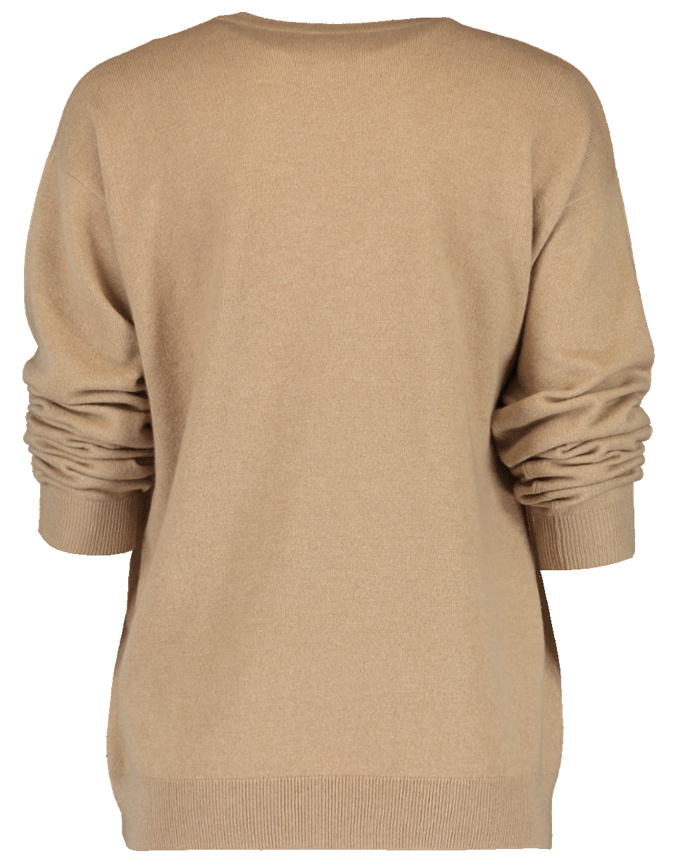 BRUNELLO CUCINELLI-Solomeo Yarn Tab V-Neck Sweater-