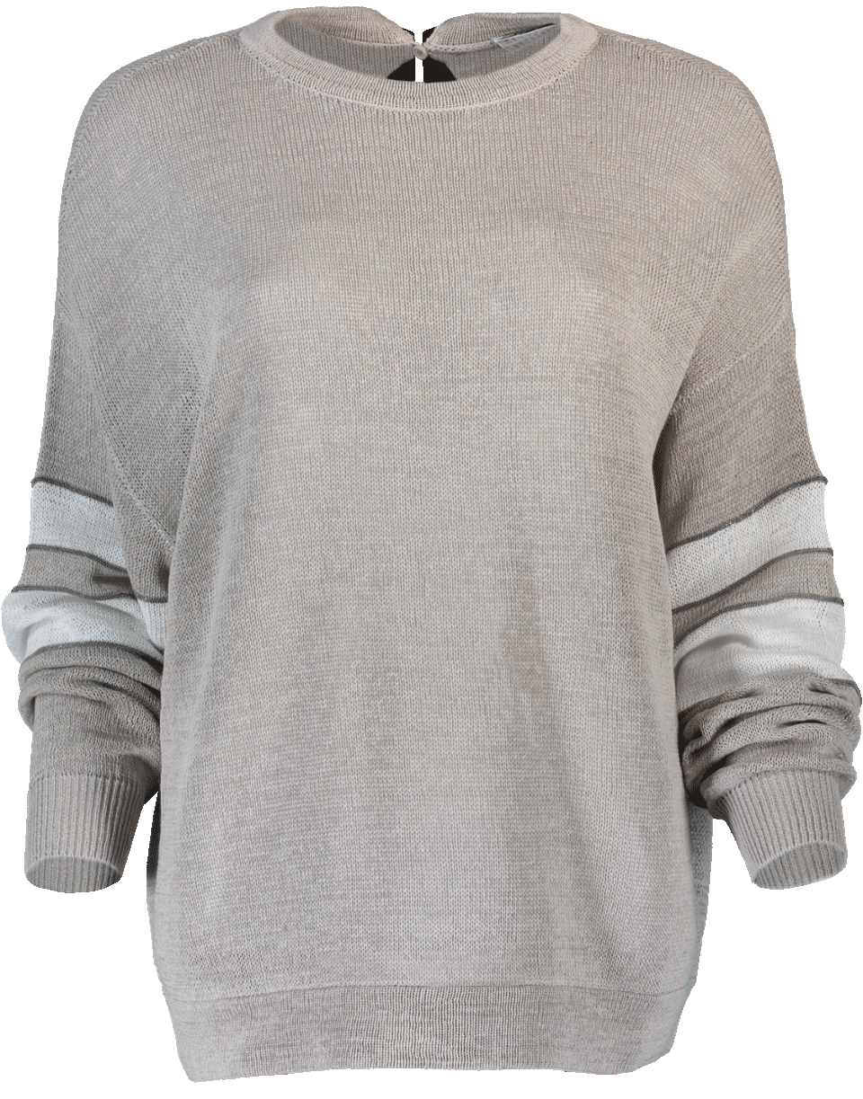 BRUNELLO CUCINELLI-Grosgrain Tie Pullover-