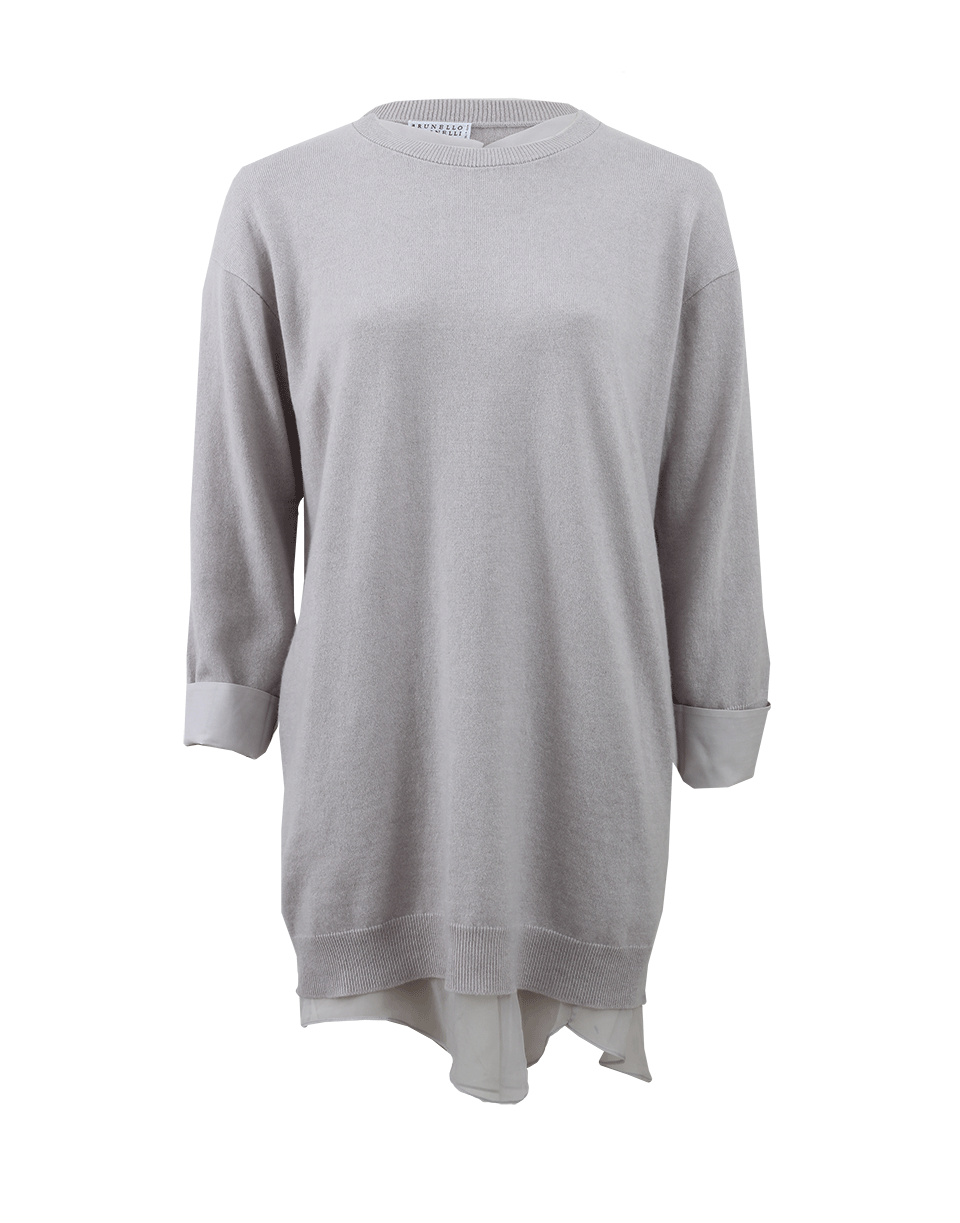 BRUNELLO CUCINELLI-Cashmere And Chiffon Tunic-