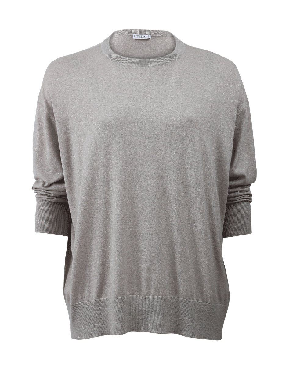 BRUNELLO CUCINELLI-Cashmere Lurex Pullover-