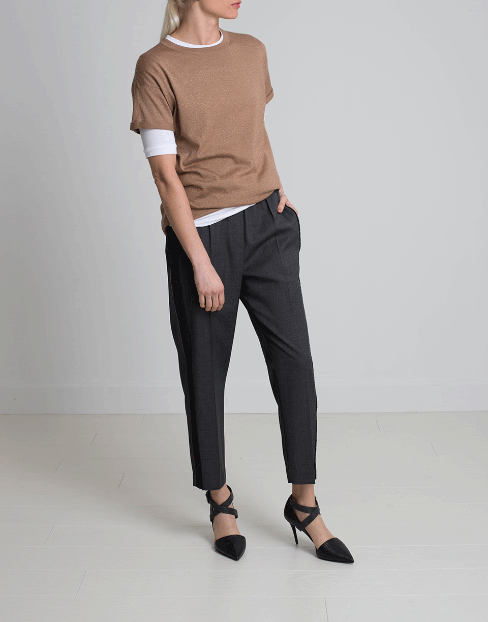BRUNELLO CUCINELLI-Fox Lurex Pullover-