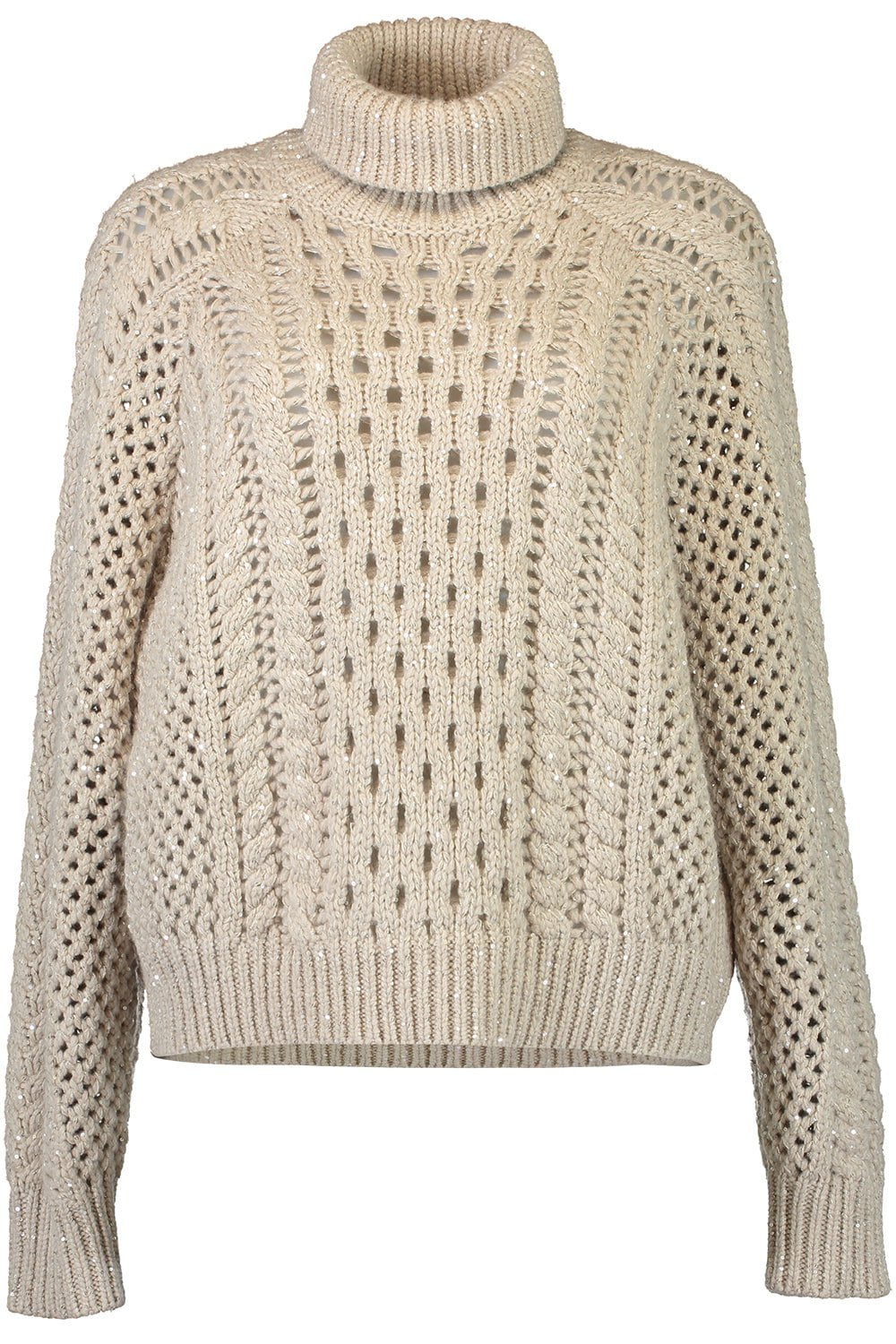 BRUNELLO CUCINELLI-Micro Paillette Turtleneck-