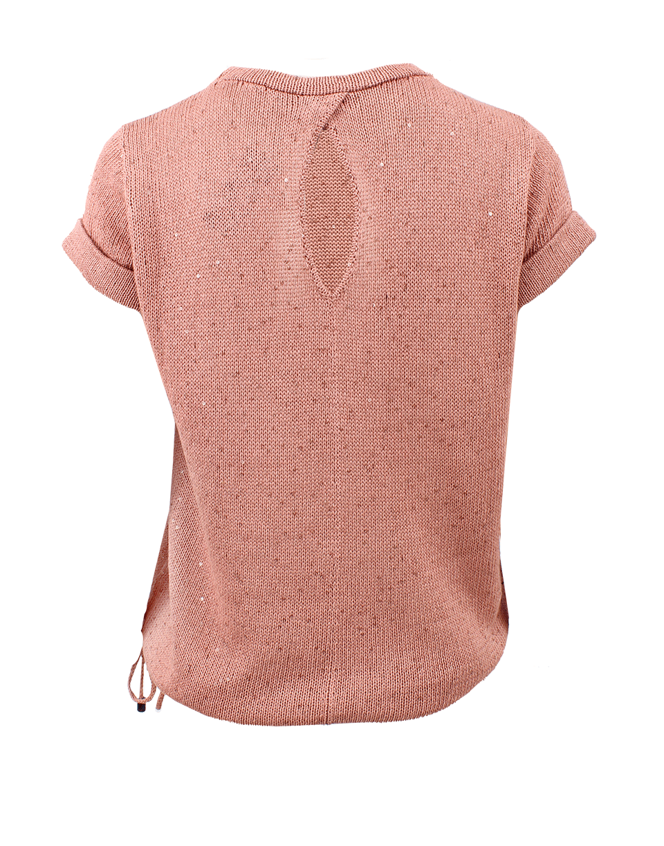 BRUNELLO CUCINELLI-Paillette Top With Drawstring-