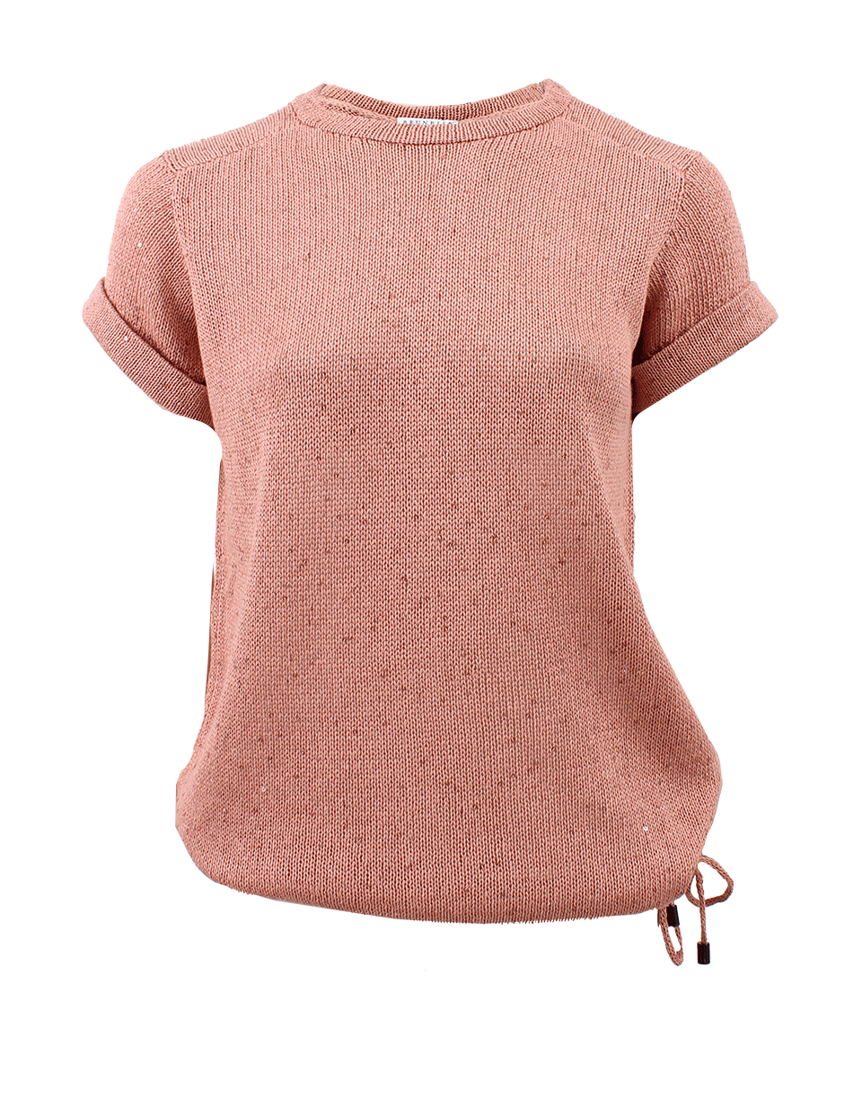 BRUNELLO CUCINELLI-Paillette Top With Drawstring-