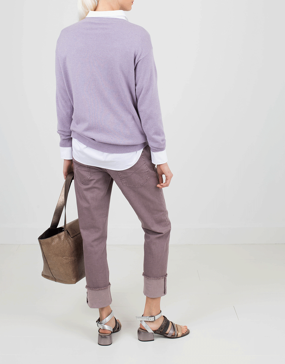 BRUNELLO CUCINELLI-Monili Striped Pocket Pullover-