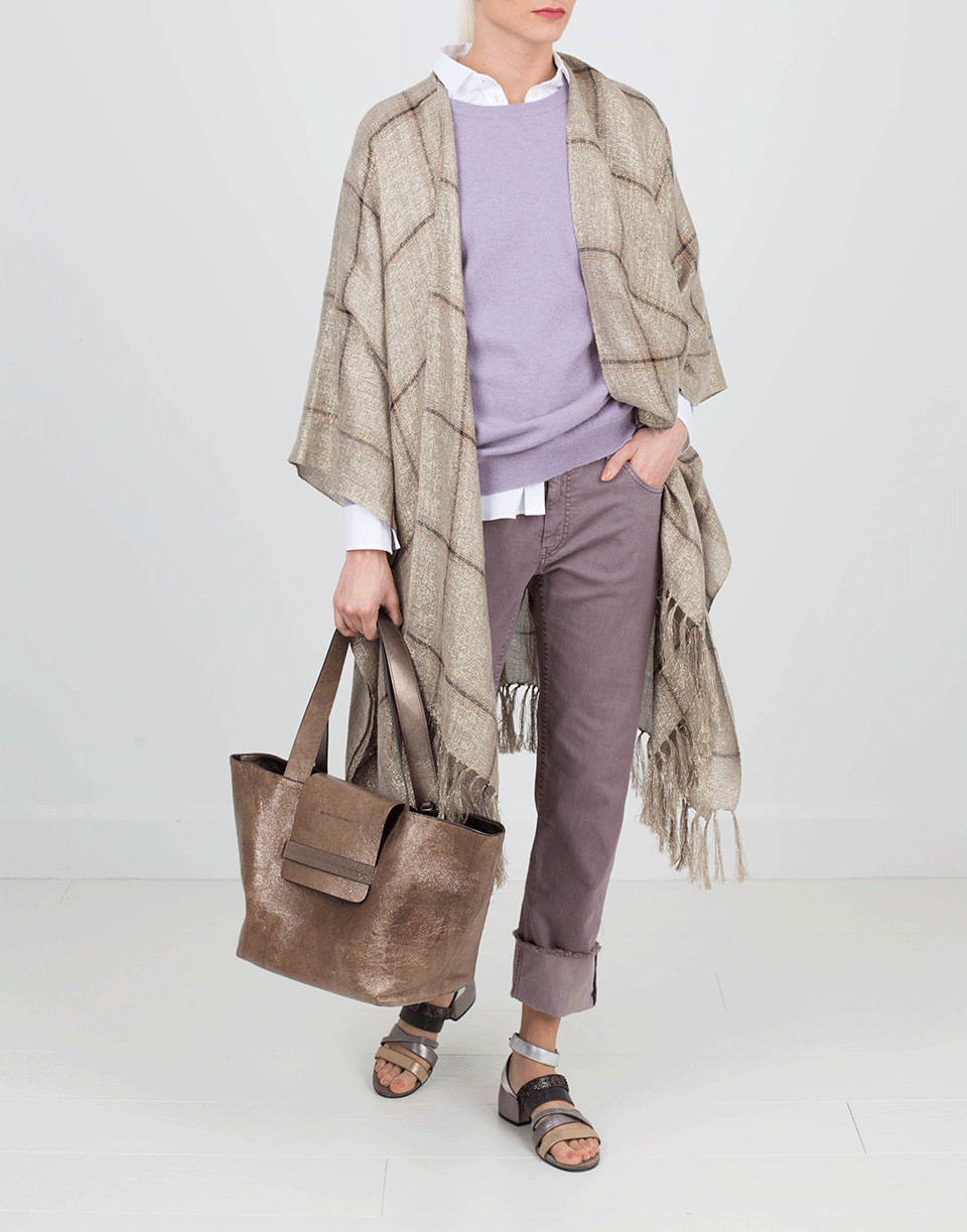 BRUNELLO CUCINELLI-Monili Striped Pocket Pullover-