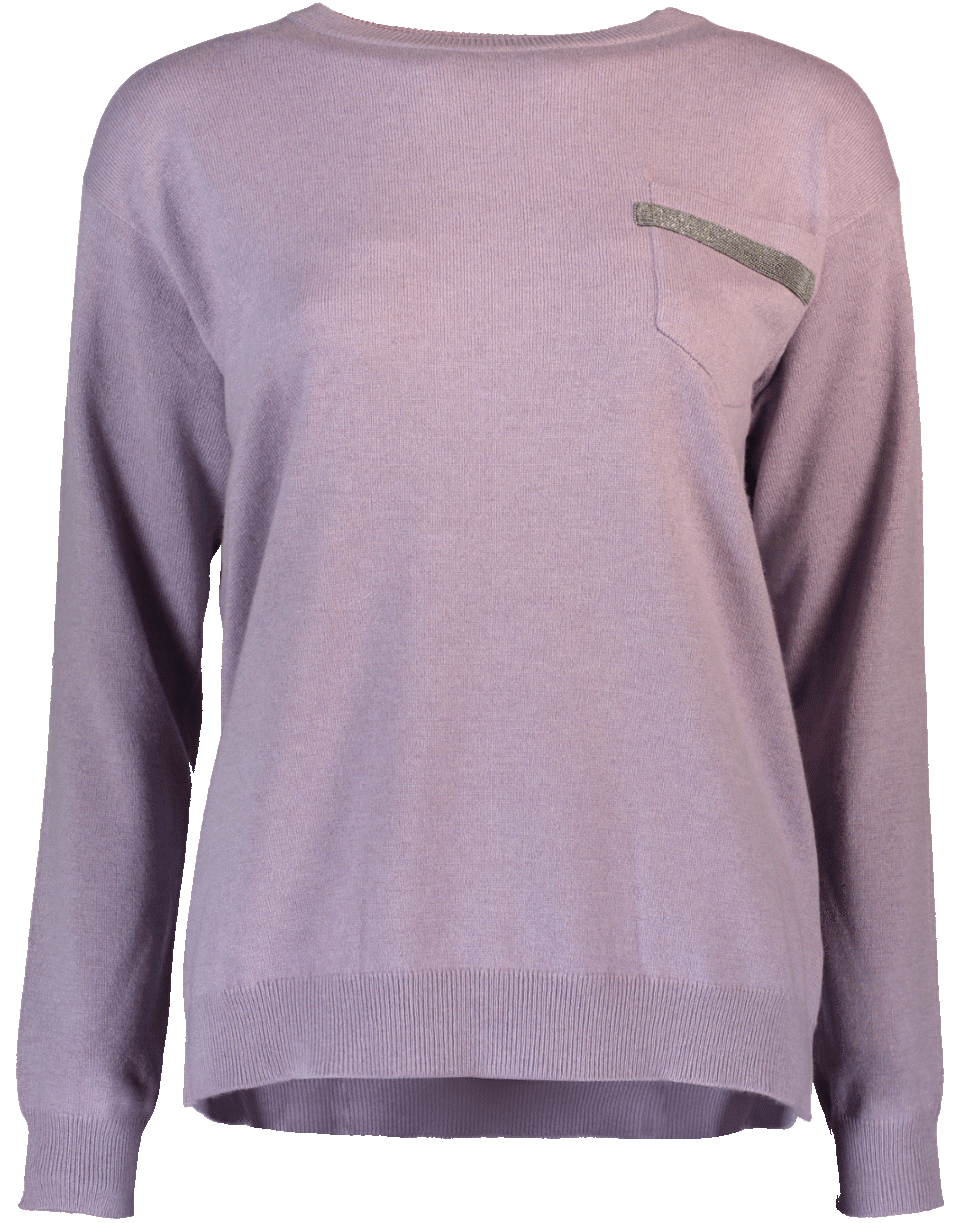 BRUNELLO CUCINELLI-Monili Striped Pocket Pullover-
