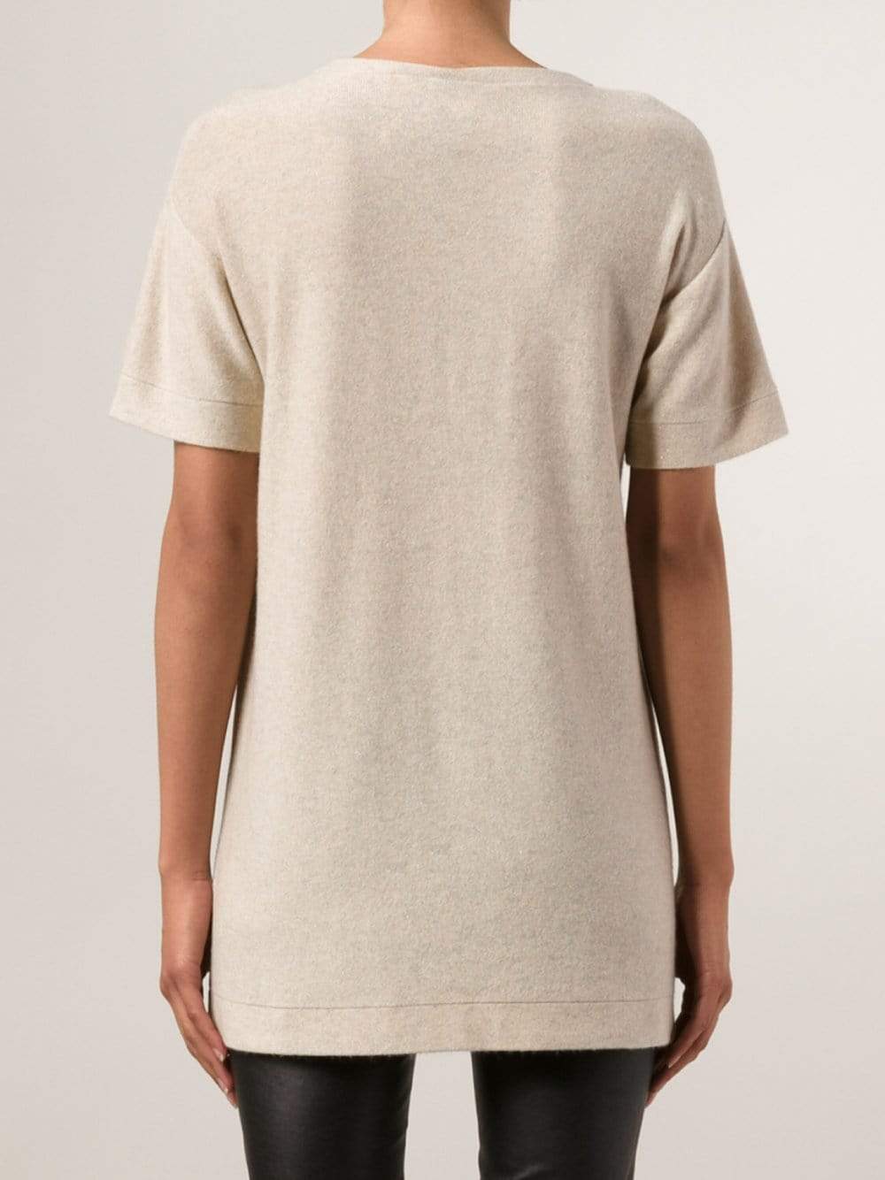 BRUNELLO CUCINELLI-Lurex Tunic Pullover-
