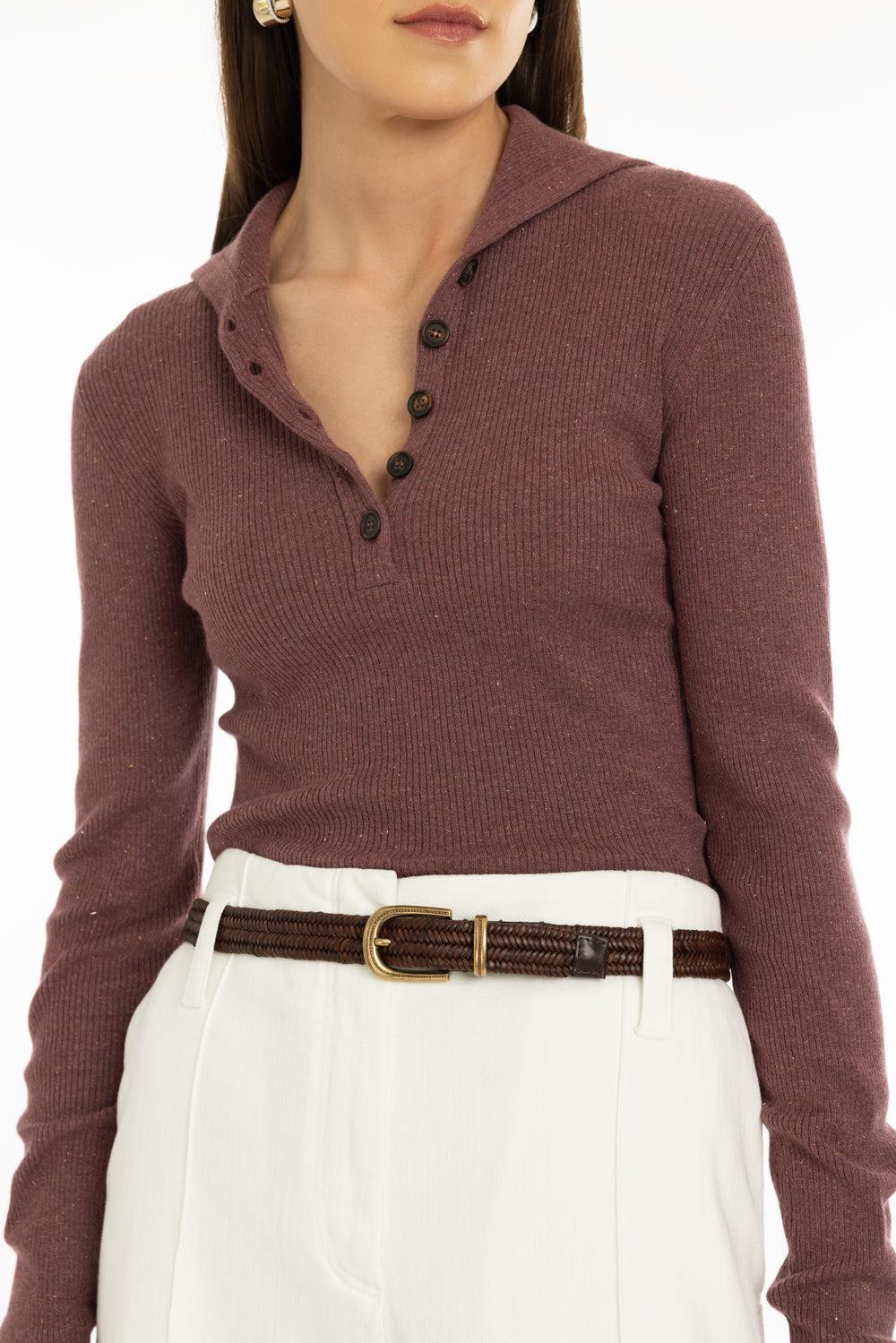 Lurex Sweater-MAUVE-XS-CLOTHINGTOPSWEATER-BRUNELLO CUCINELLI