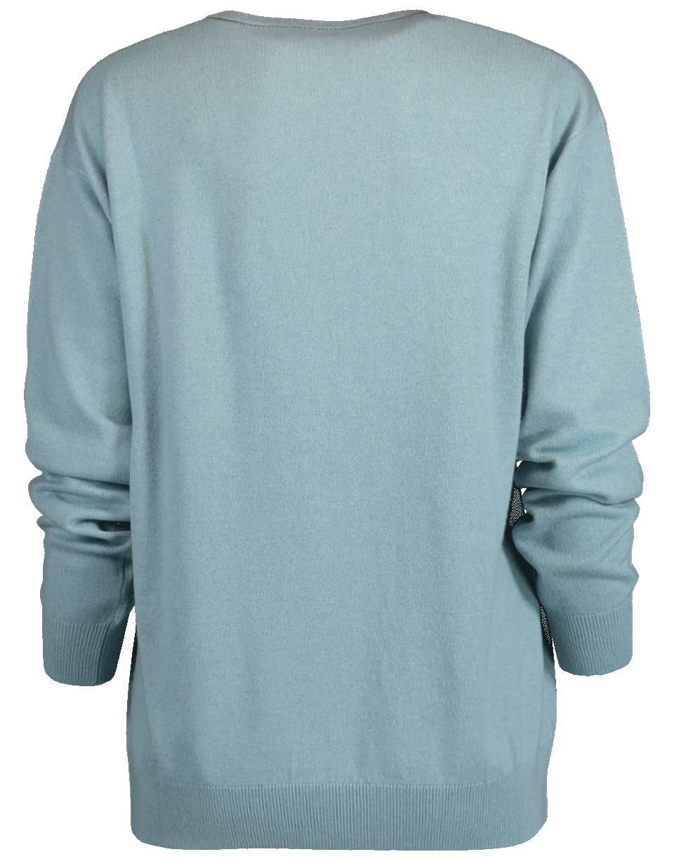BRUNELLO CUCINELLI-Cashmere Boyfriend V-Neck Sweater-