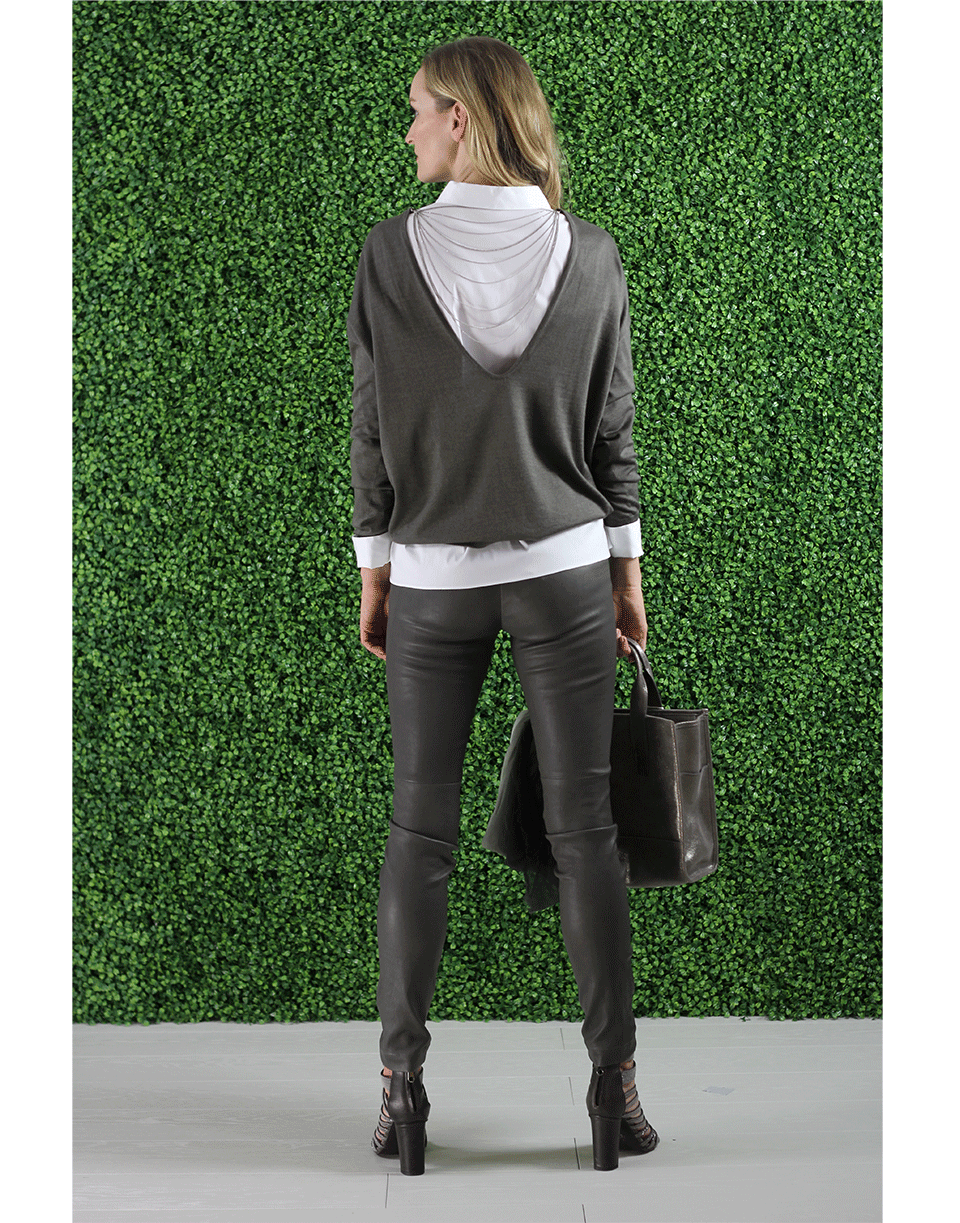 BRUNELLO CUCINELLI-Pullover With Monili Back-