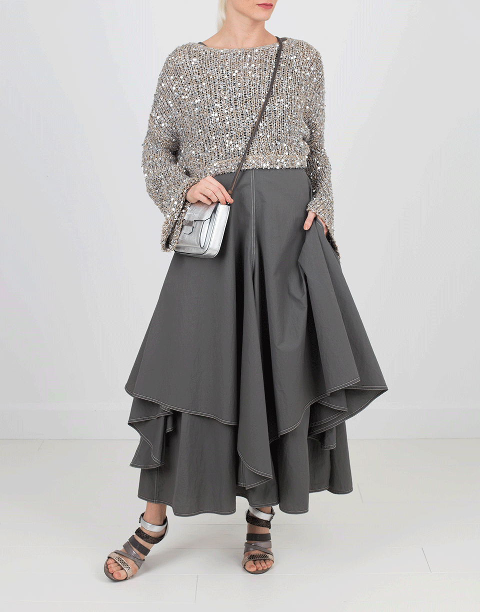 BRUNELLO CUCINELLI-Blended Paillette Sweater-