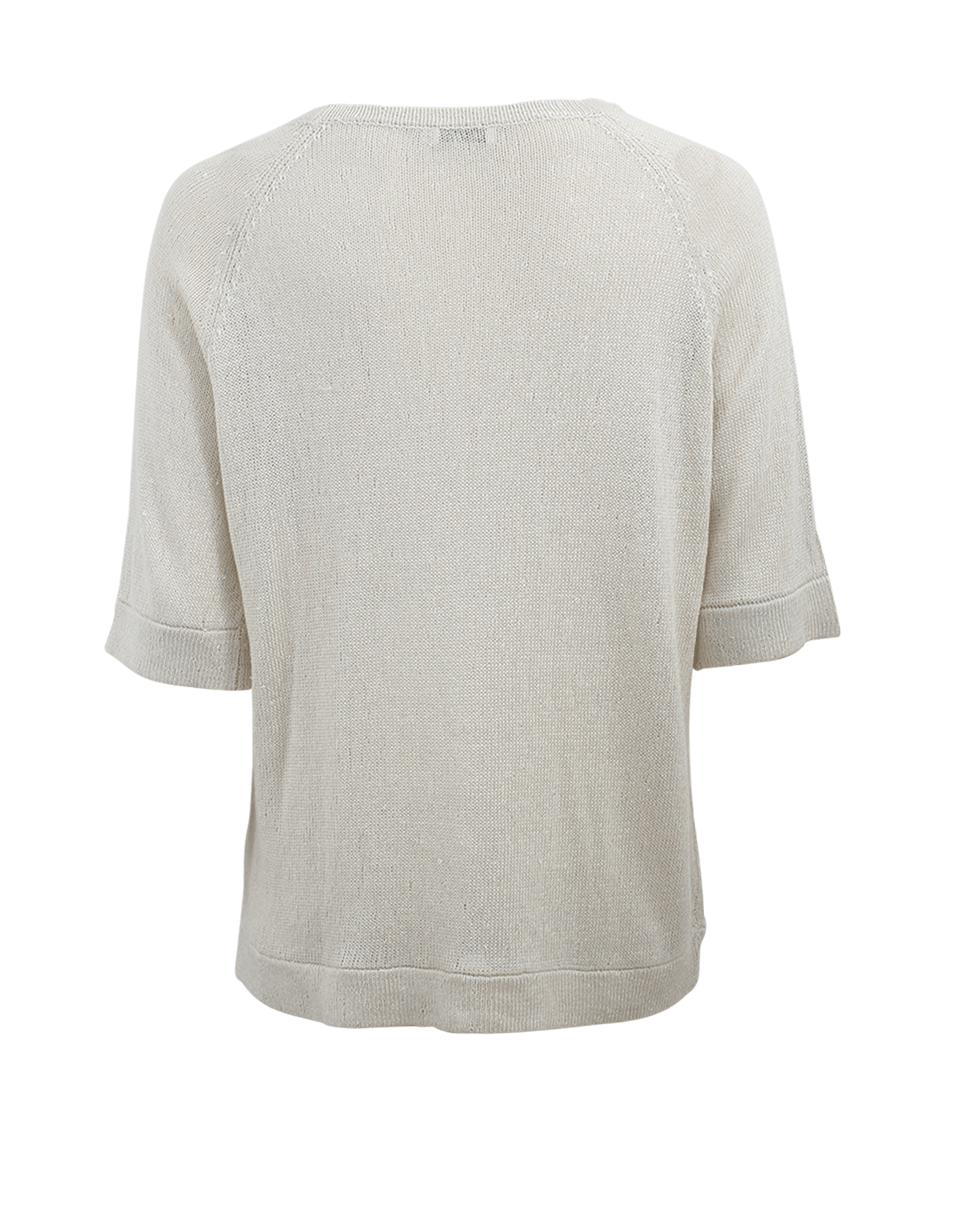 BRUNELLO CUCINELLI-Boatneck Monili Stripe Pullover-