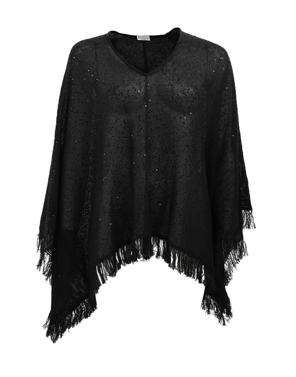 BRUNELLO CUCINELLI-Fringe Poncho-