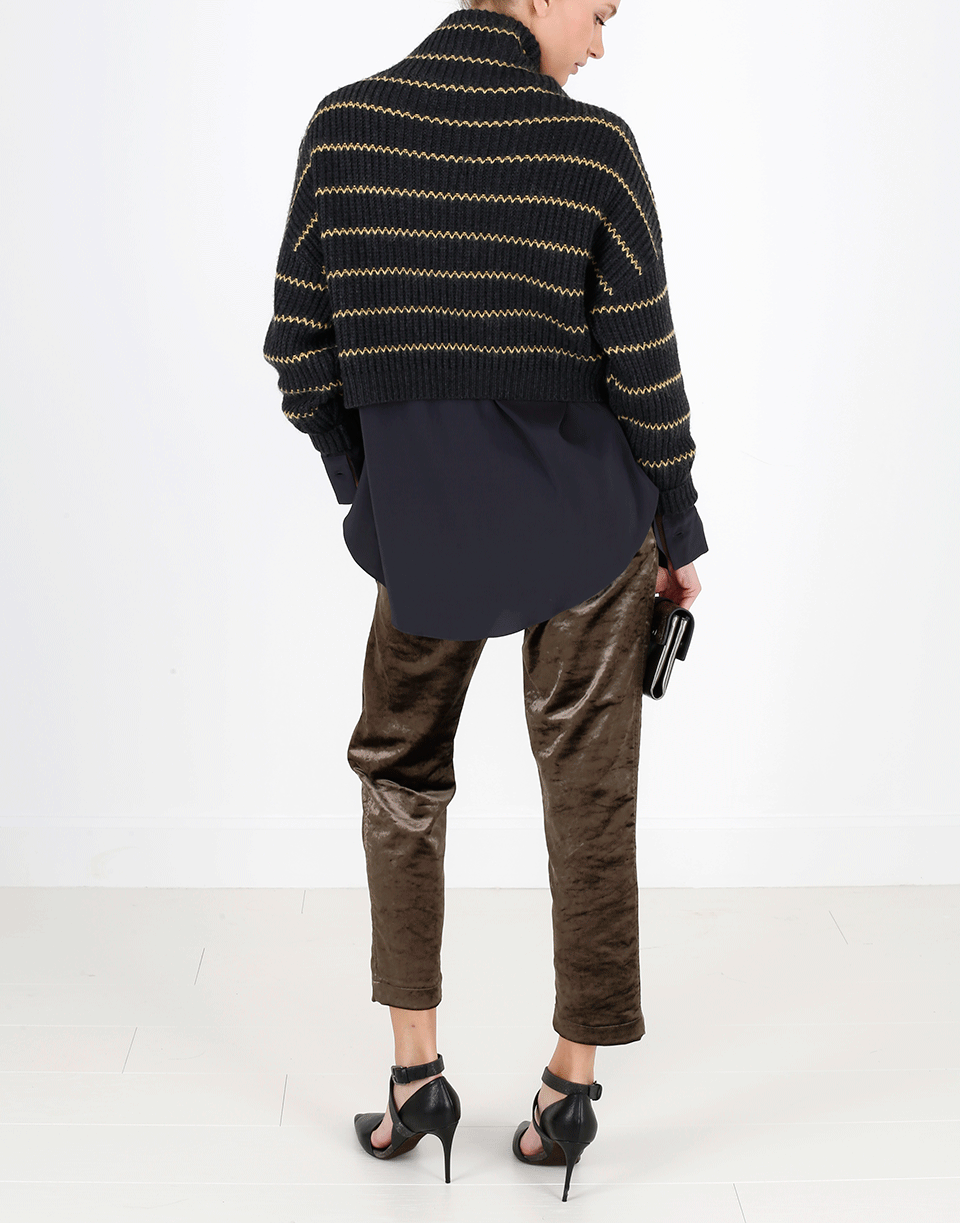 BRUNELLO CUCINELLI-Rib Striped Knit-