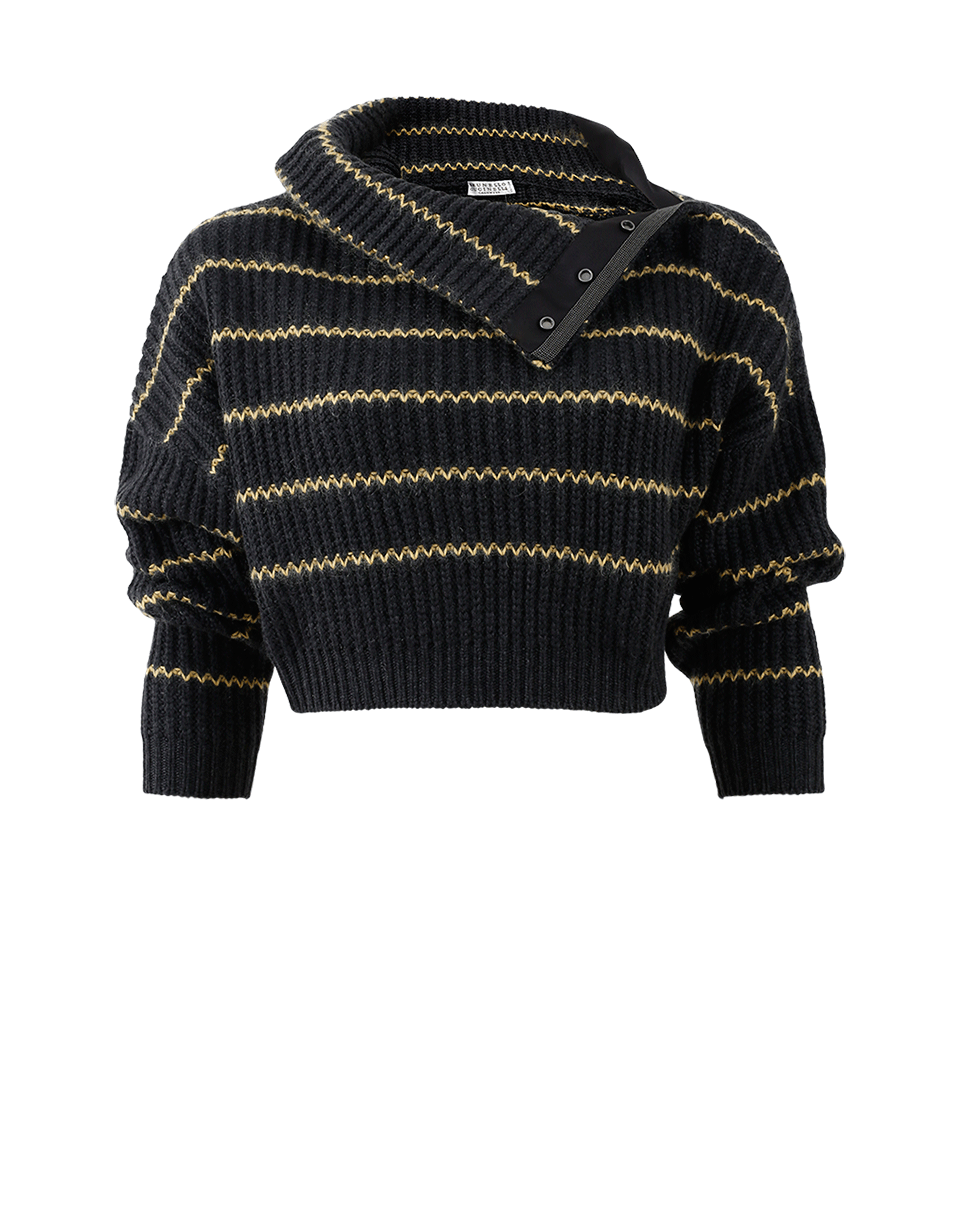 BRUNELLO CUCINELLI-Rib Striped Knit-