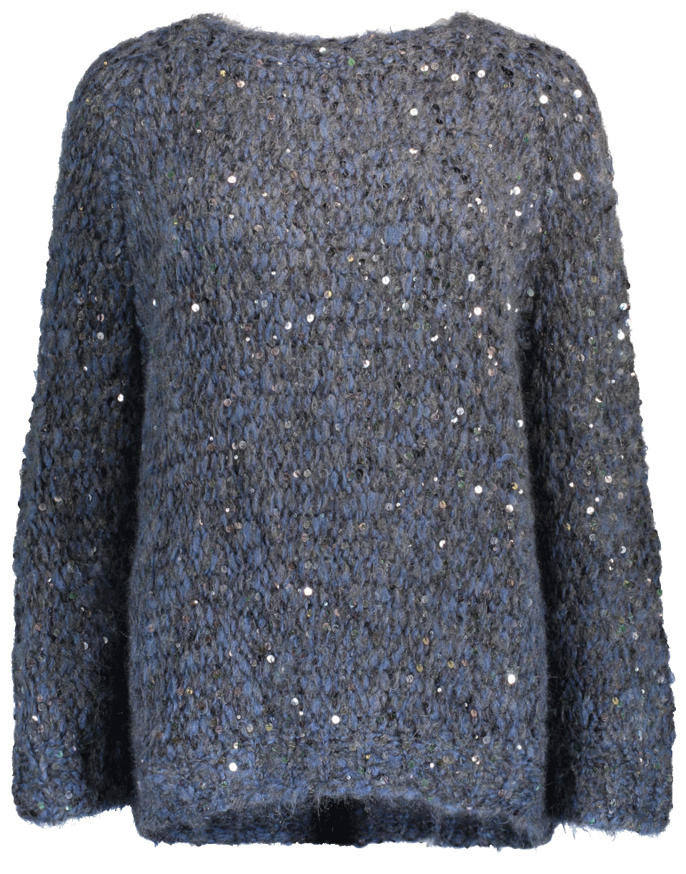 BRUNELLO CUCINELLI-Macro Pailette Pullover-OXFORD