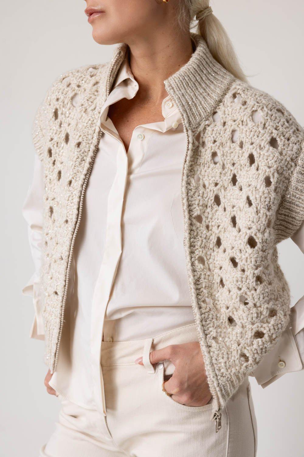 BRUNELLO CUCINELLI-Wide Gauge Zip Vest-