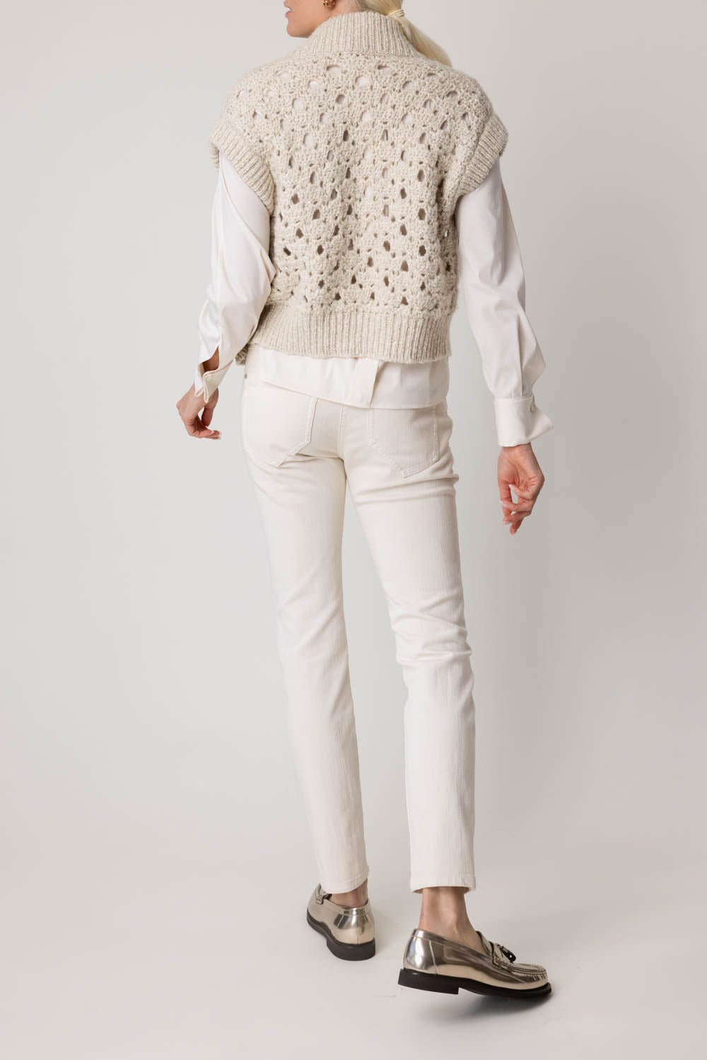 BRUNELLO CUCINELLI-Wide Gauge Zip Vest-
