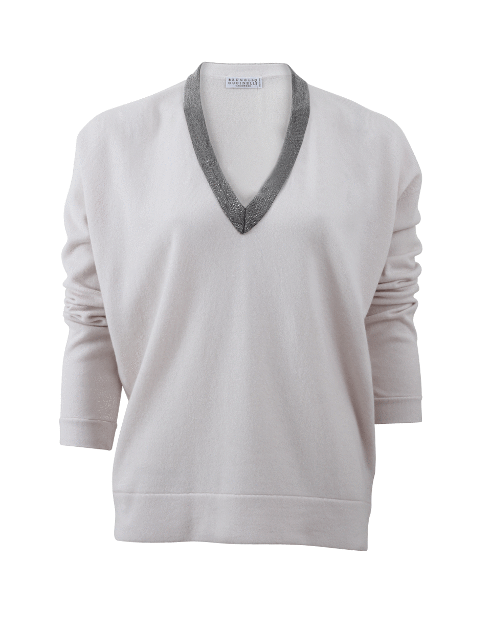 BRUNELLO CUCINELLI-Monili V-Neck Pullover-
