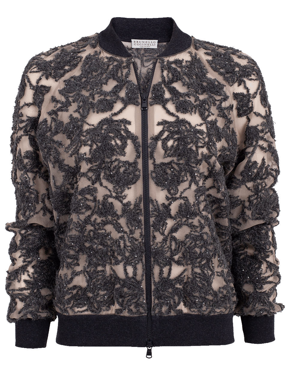 BRUNELLO CUCINELLI-Paillette Embroidered Jacket-
