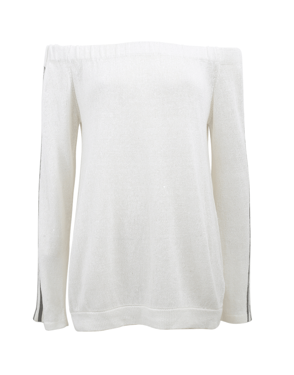 BRUNELLO CUCINELLI-Off Shoulder Knit Top-