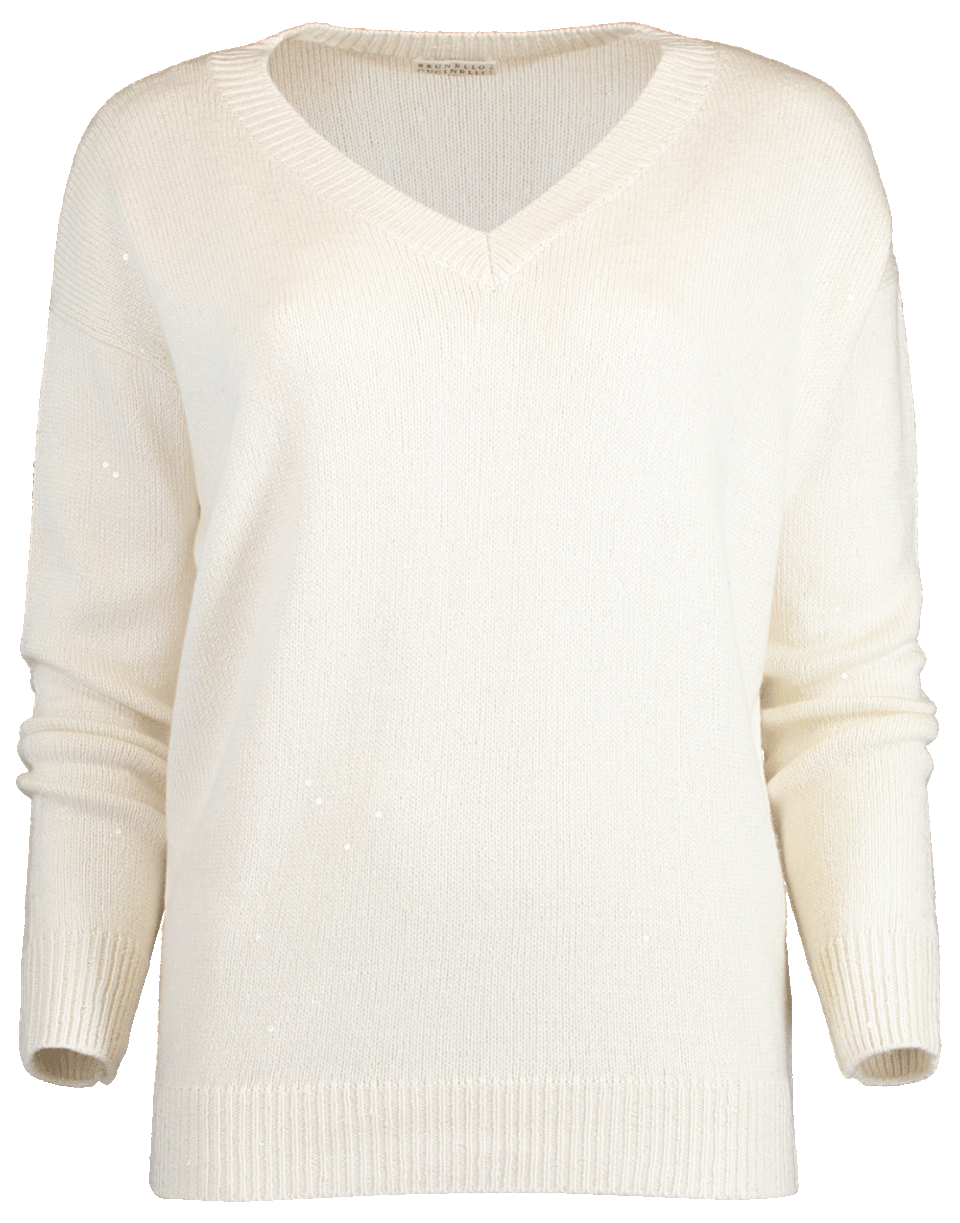 BRUNELLO CUCINELLI-Paillette Boyfriend Pullover-