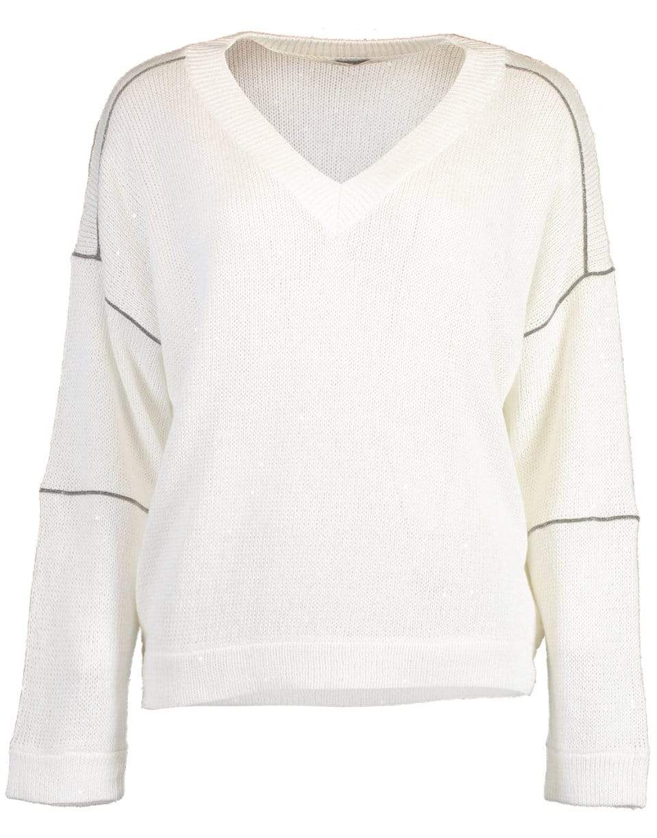 BRUNELLO CUCINELLI-Long Sleeve Paillette Pullover-