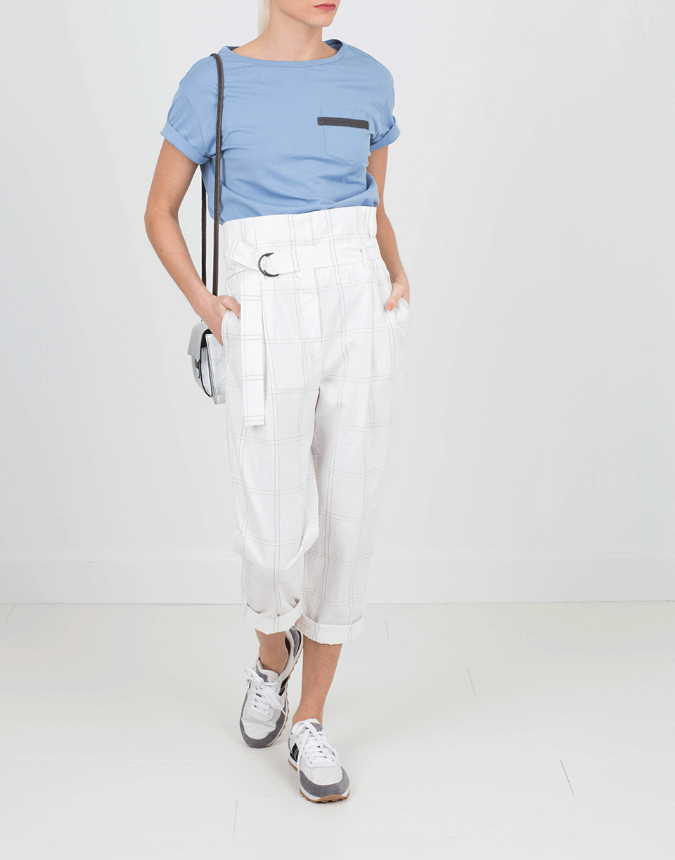 BRUNELLO CUCINELLI-Rolled Sleeve Tee-