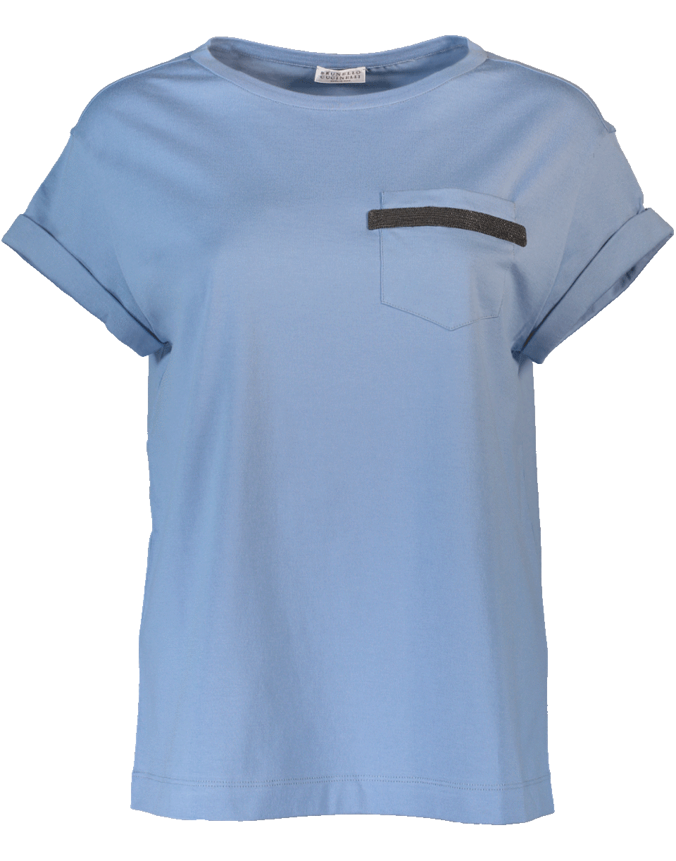 BRUNELLO CUCINELLI-Rolled Sleeve Tee-