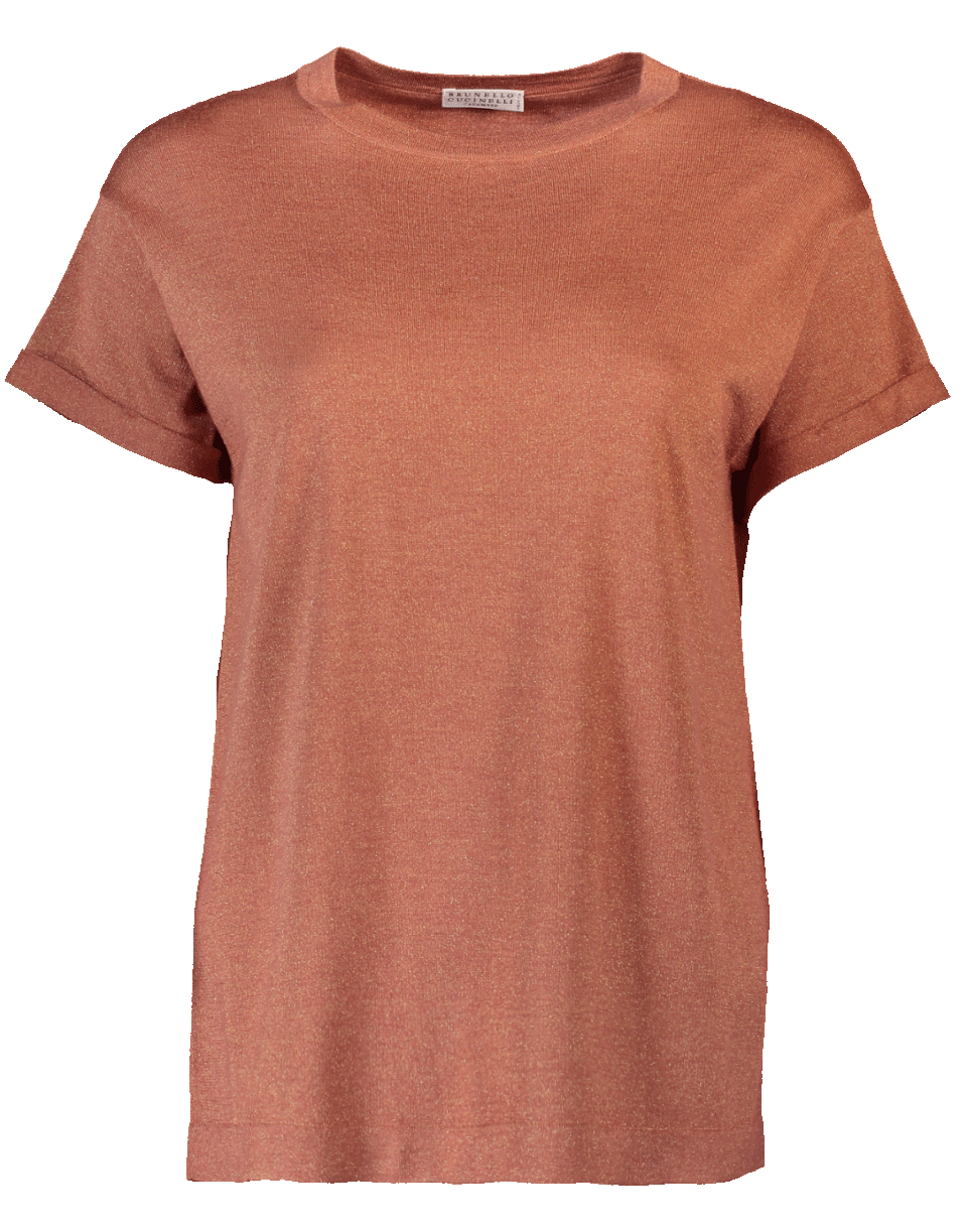 BRUNELLO CUCINELLI-Rolled Sleeve Tee-