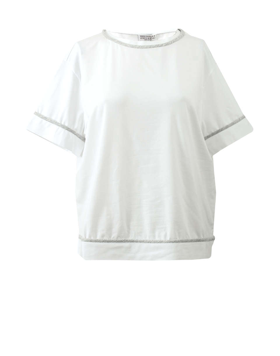 BRUNELLO CUCINELLI-Contrast Boxy Tee-