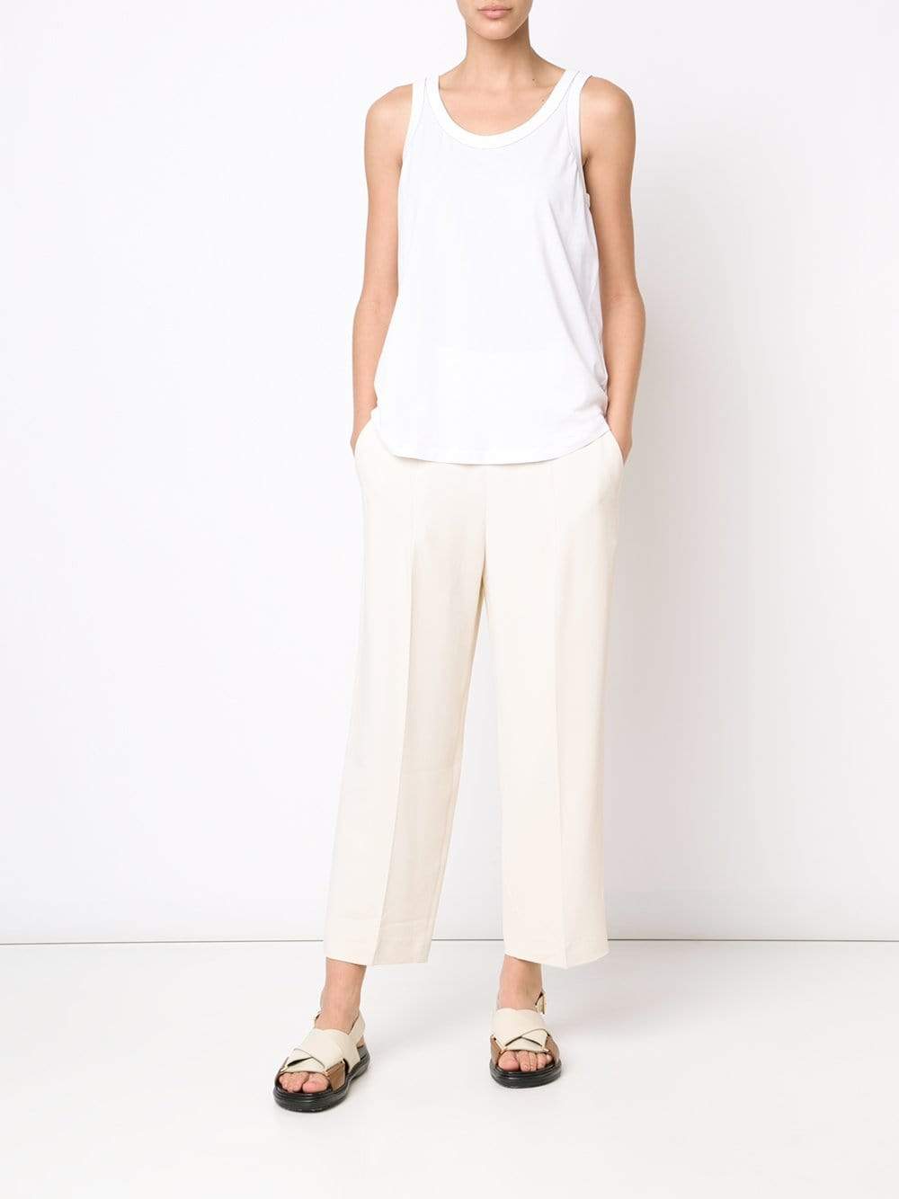 BRUNELLO CUCINELLI-Monili Trim Tank Top-