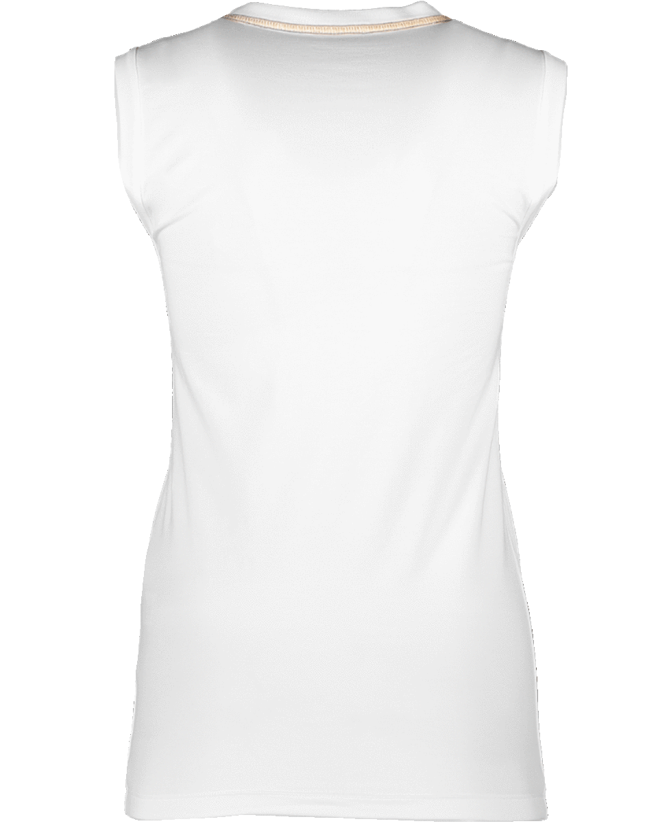 BRUNELLO CUCINELLI-Flat Lurex Stitch T-Shirt-