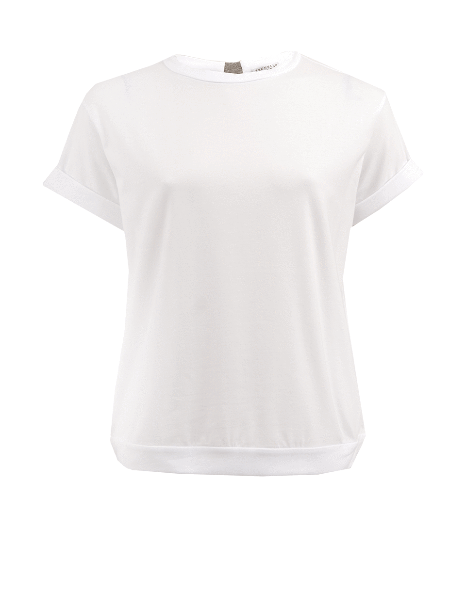 BRUNELLO CUCINELLI-Monili Back Detail Boxy Tee-