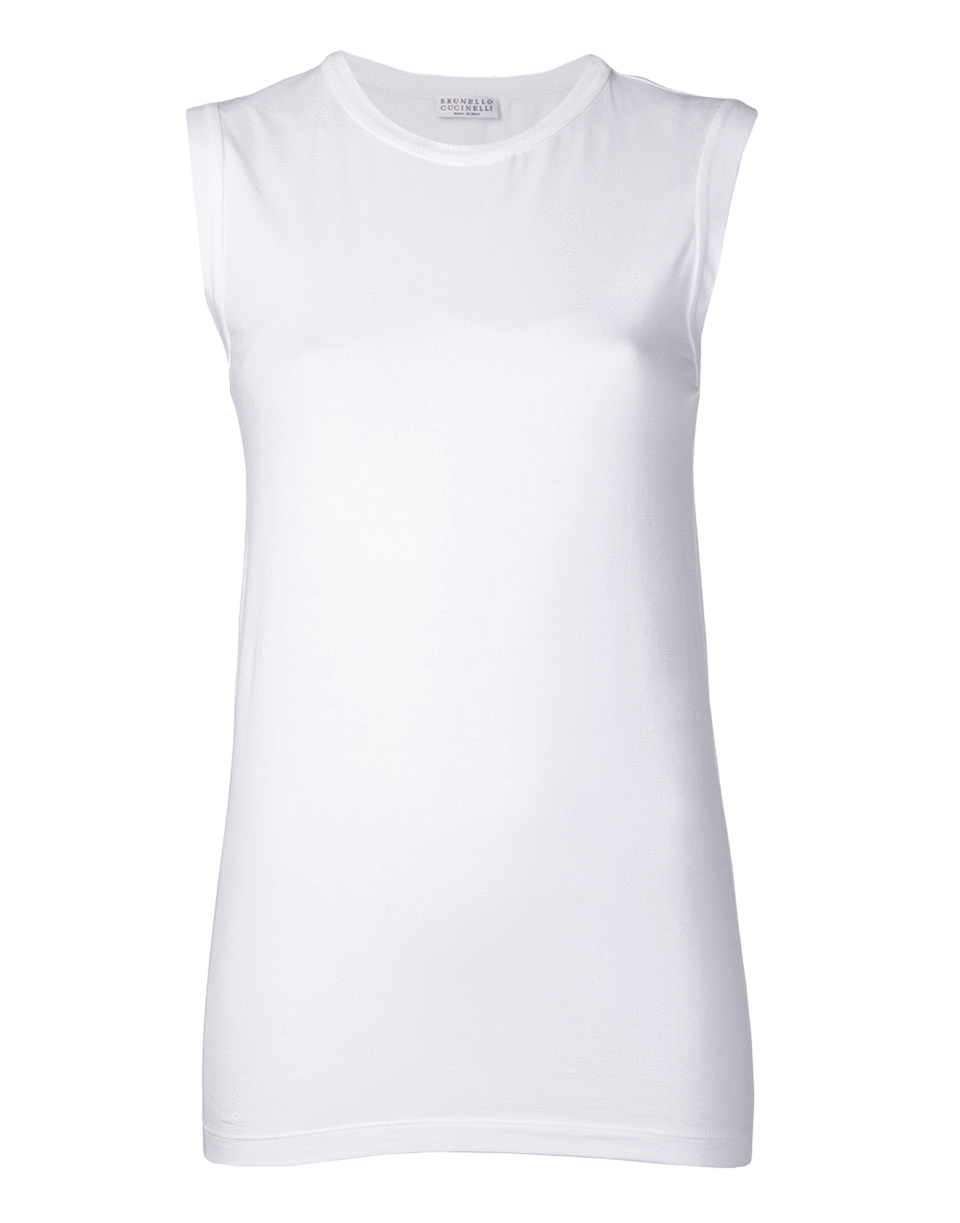 BRUNELLO CUCINELLI-Monili Trim Detail Tank-