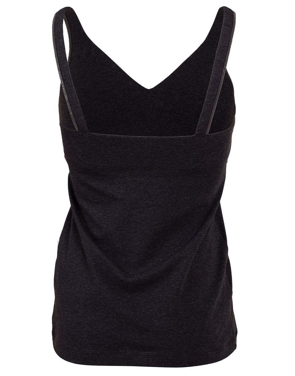 BRUNELLO CUCINELLI-Monili Strap Jersey Tank-