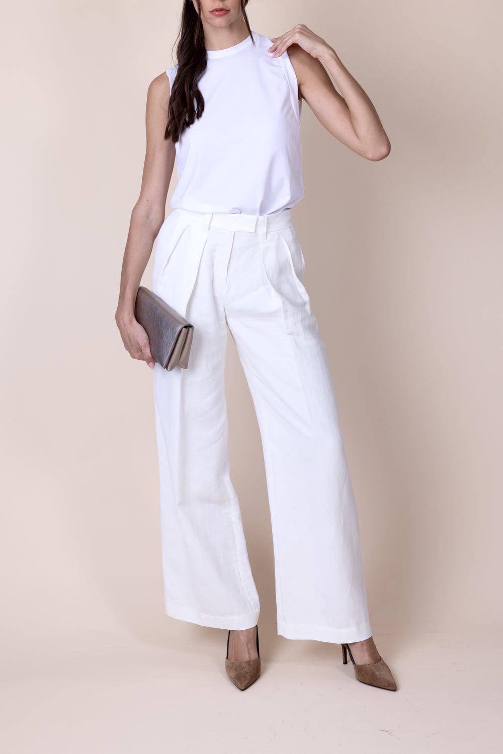 BRUNELLO CUCINELLI-White Cotton Jersey Muscle Tank-