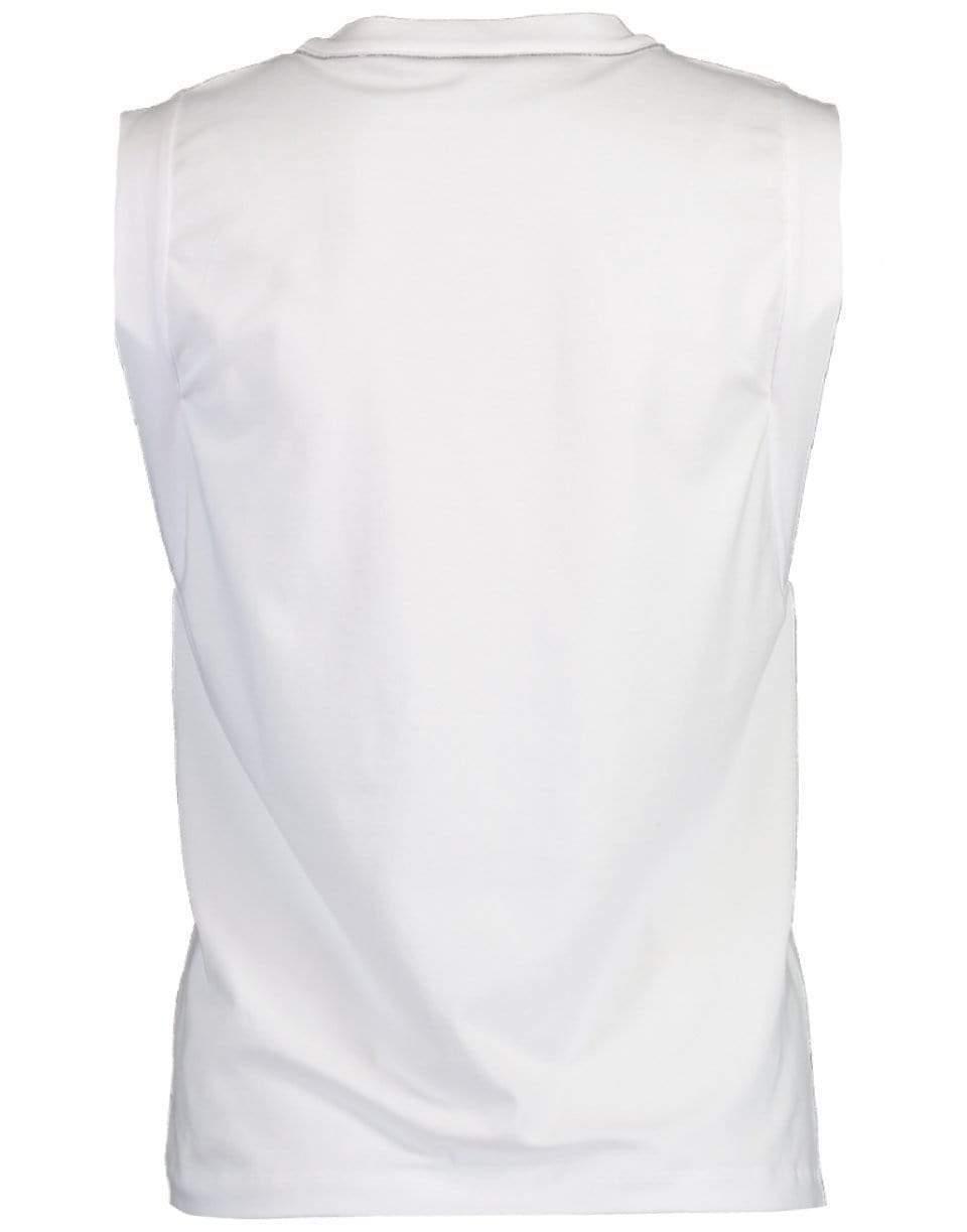 BRUNELLO CUCINELLI-White Cotton Jersey Muscle Tank-