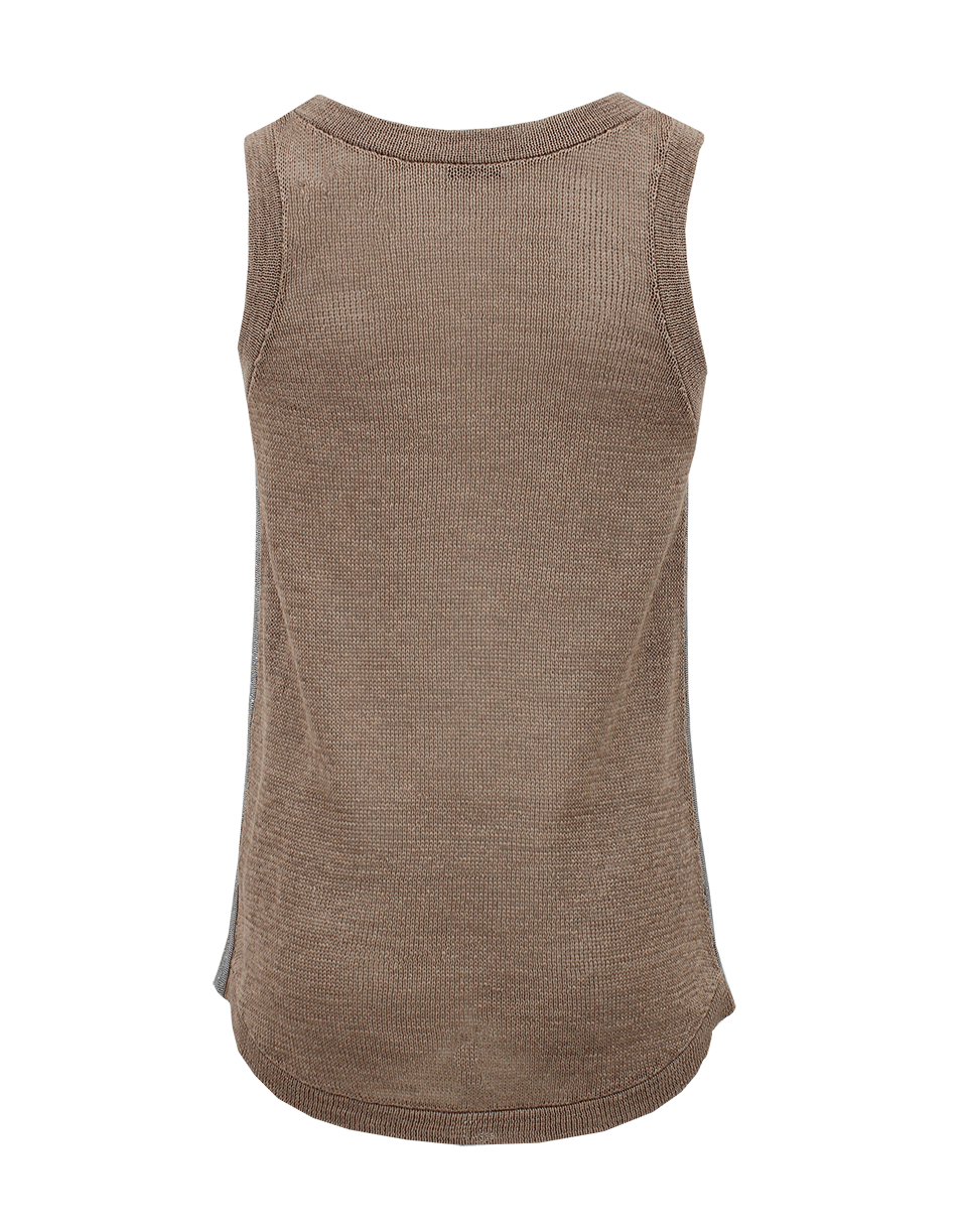 BRUNELLO CUCINELLI-Cotton Monili Stripe Tank-