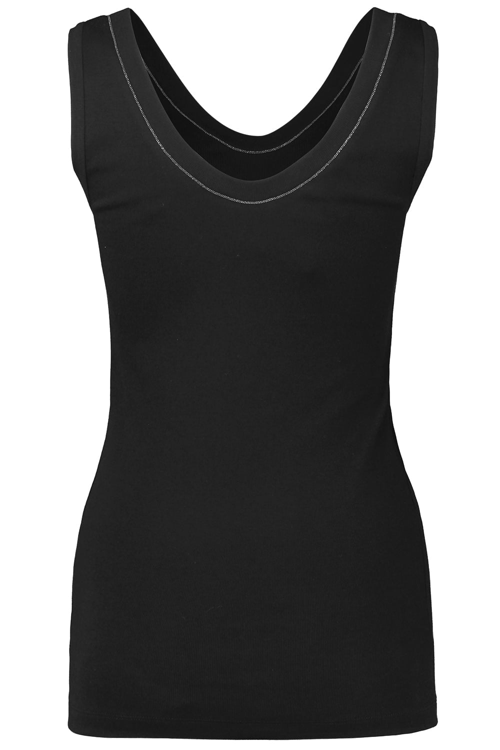 BRUNELLO CUCINELLI-Monili Trim Tank - Black-