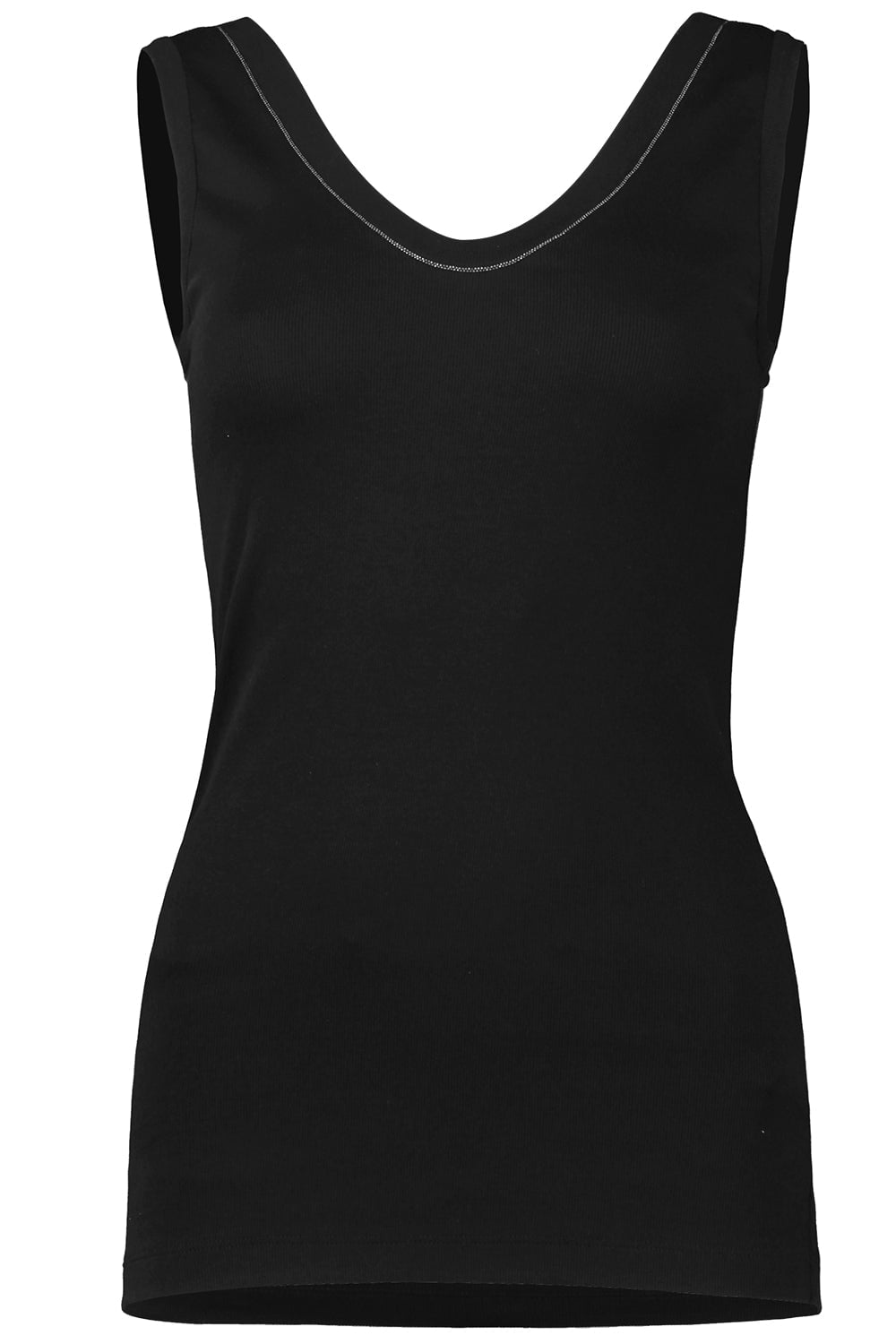 BRUNELLO CUCINELLI-Monili Trim Tank - Black-