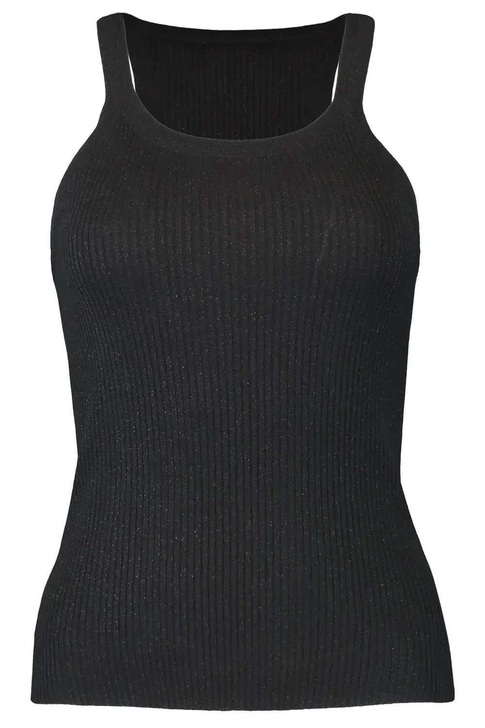 BRUNELLO CUCINELLI-Ribbed Scoop Neck Tank - Black-