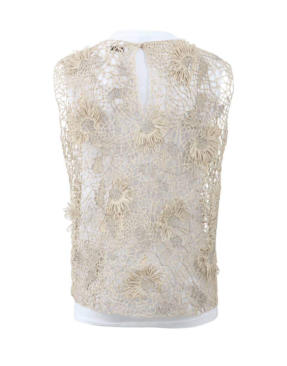 BRUNELLO CUCINELLI-Floral Woven Pullover And Tee-