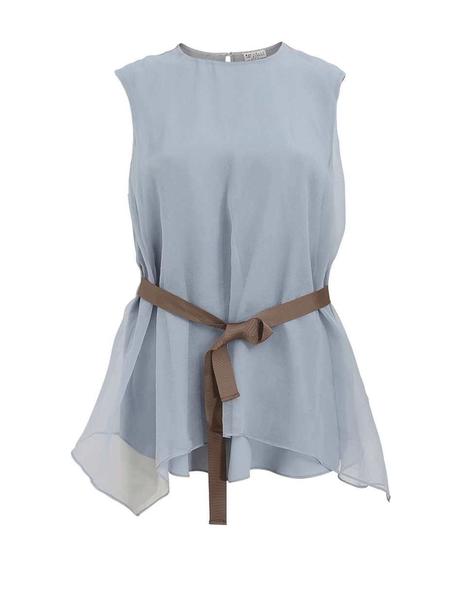 BRUNELLO CUCINELLI-Hankerchief Hem Tank-