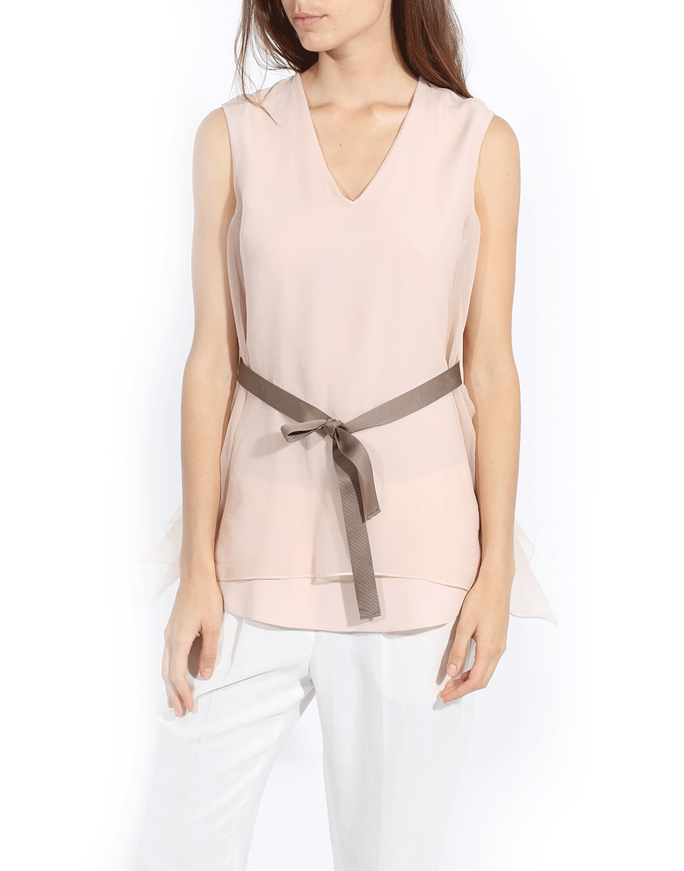 BRUNELLO CUCINELLI-Hankerchief Hem Tank-